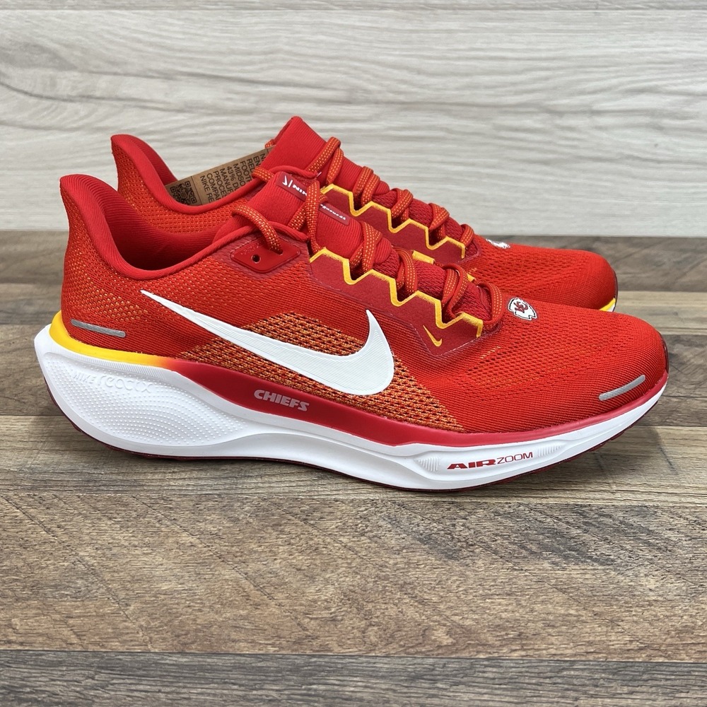 Nike Kansas City Chiefs NFL Air Zoom Pegasus 41 nby FZ5079-600 Shoe Men Sz 12 - Picture 3 of 9